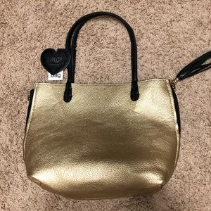 Elegant Gold 2-in-1 fashion handbag